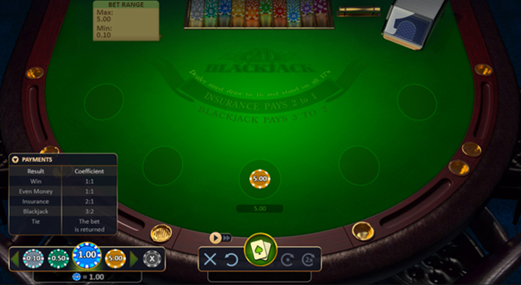 blackjack inzetten